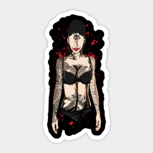 Cyclops Girl Sticker